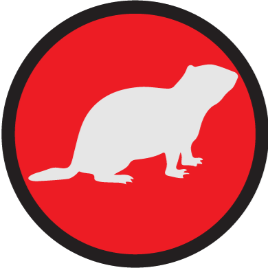 moles voles and gophers icon only red