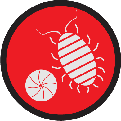 sow bugs icon only red