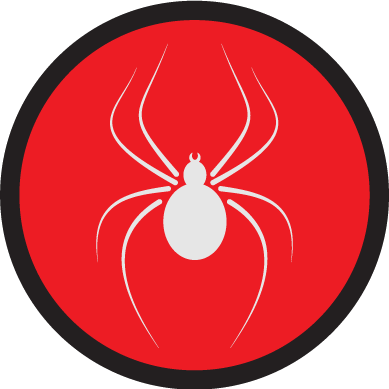 spider icon only red