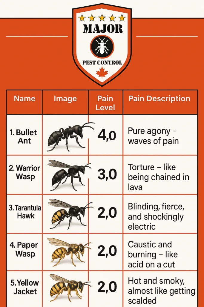 The Most Painful Insect Stings in Canada: Ranked by the Schmidt Pain Index 2 most-painful-insect-stings-in-canada