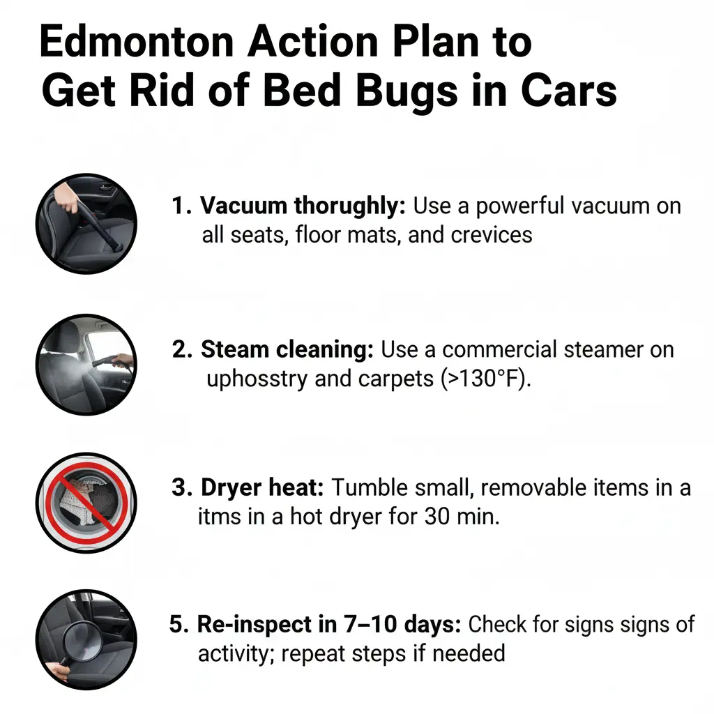 Will Bed Bugs Die in a Hot Car? Edmonton Guide 2025 2 Edmonton Action Plan to Get Rid of Bed Bugs in Cars